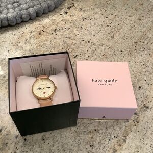 Kate Spade “Leading Lady” Pink Cream Ladies' Watch Leather Band